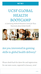 Mobile Screenshot of globalhealthbootcamp.com